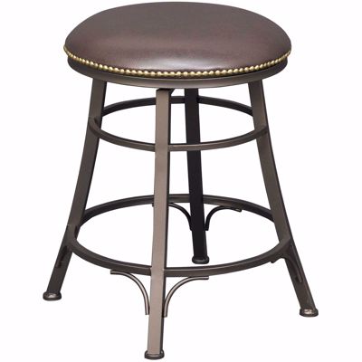 Picture of Bali Brown 24" Backless Swivel Barstool