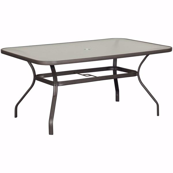 Covington Glass Top Patio Dining Table, Glass Top Patio Tables
