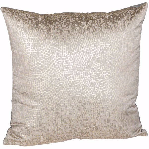 Picture of Gray Gold Reptilian Scales 16 Inch Decorative Pillow *P