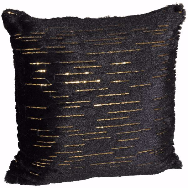 Picture of Bring In The New Year Black 18 Inch Decorative Pillow *P