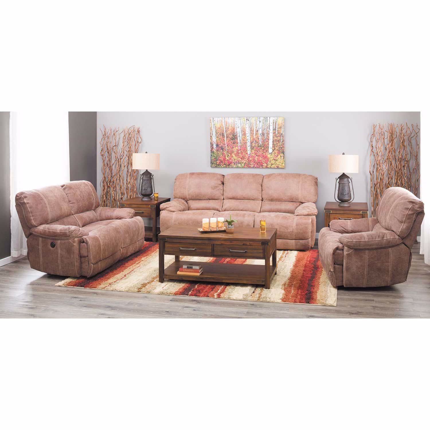 Rhet Italian All-Leather Power Recline Loveseat 7162PRL ...