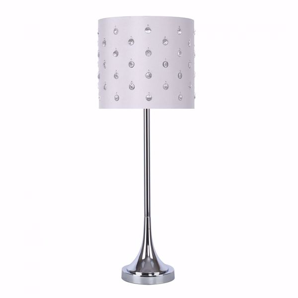 Picture of Chrome Buffet Lamp With Bead Shade