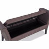 Picture of Tufted Gray Storage Bench