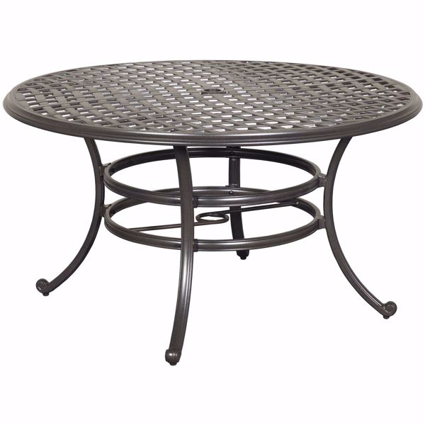 Halston 53 Round Patio Table Ld7289a, Round Aluminum Patio Table