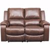Picture of Rackingburg Mahogany Leather Reclining Loveseat