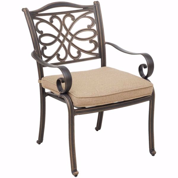Picture of Barnwood Scroll Patio Dining Chair
