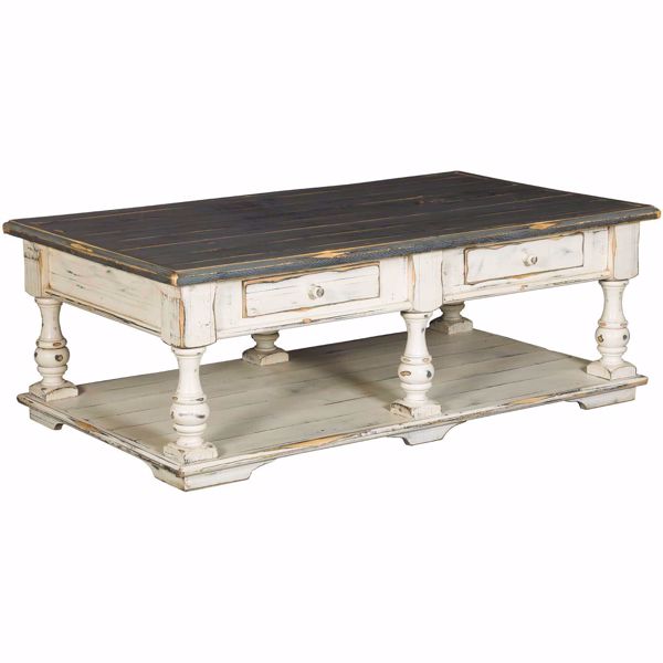 Picture of Michael Angelo Grey and White Coffee Table