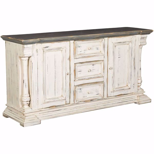 Picture of Michael Angelo Grey and White Sideboard