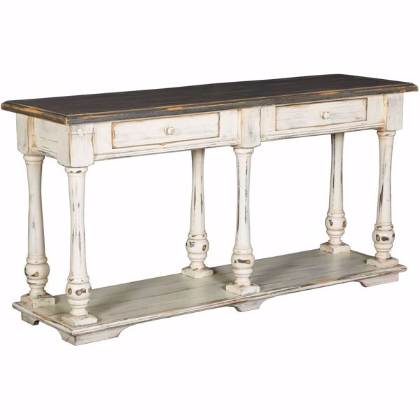 Picture of Michael Angelo Grey and White Sofa Table