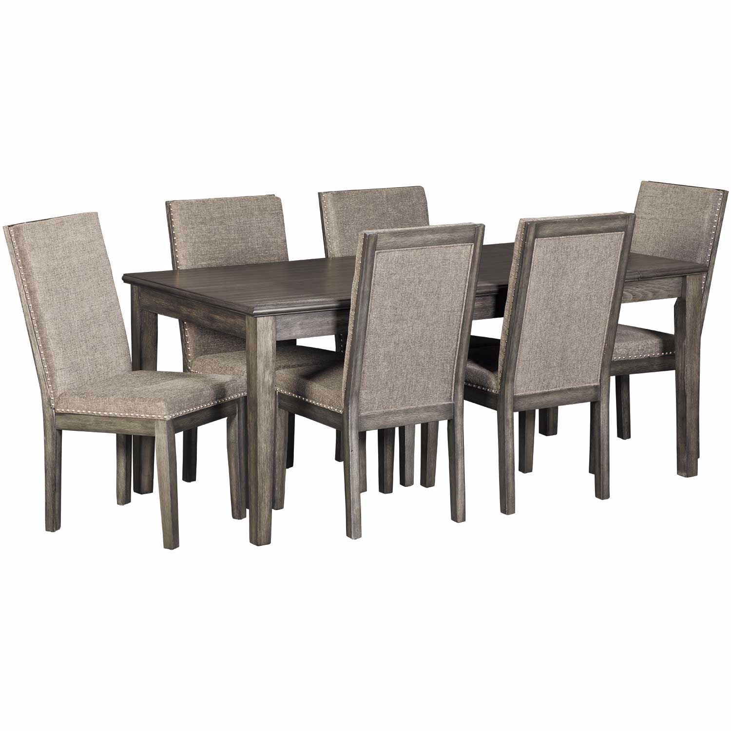 South Paw 7 Piece Dining Set | DSP-120T DSP-100SC 6 | Elements ...