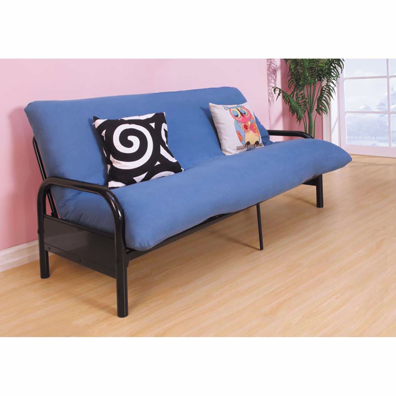 Black Metal Futon Bed Frame 2301B-39 | | AFW.com