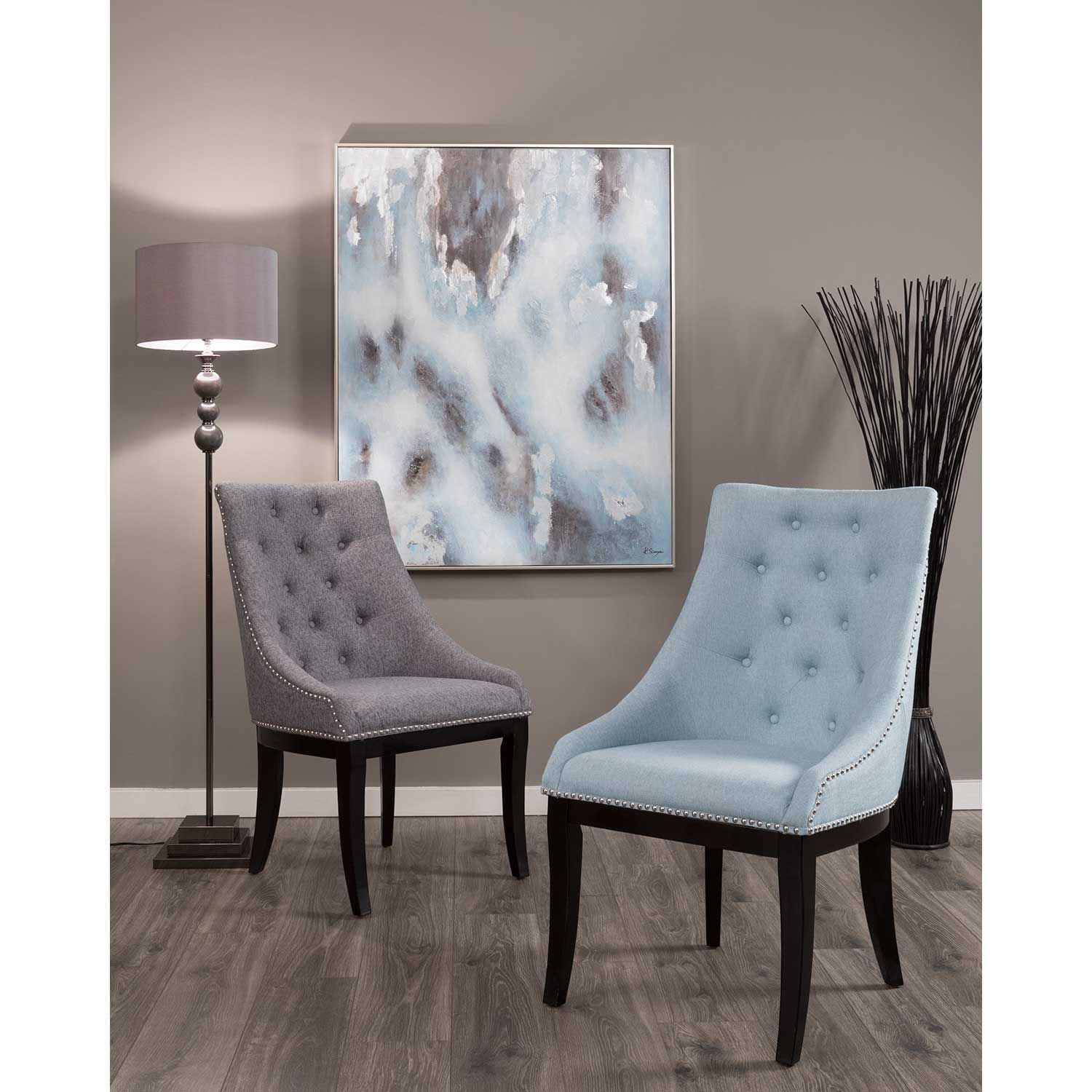 Celeste Blue Accent Chair | 1B-0517 | AFW.com