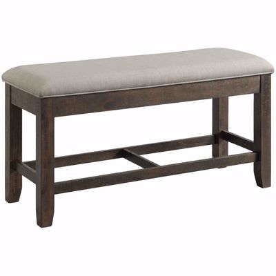 Picture of Colorado Counter Height Upholstered Seat Bench with Storage