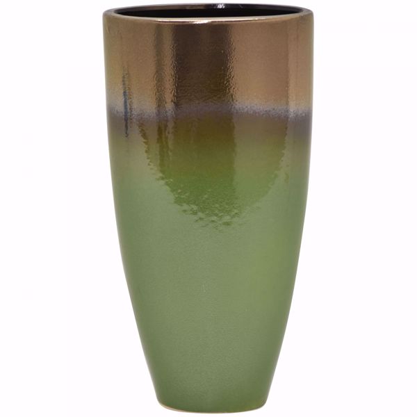 Picture of Green Gold Vase Tall