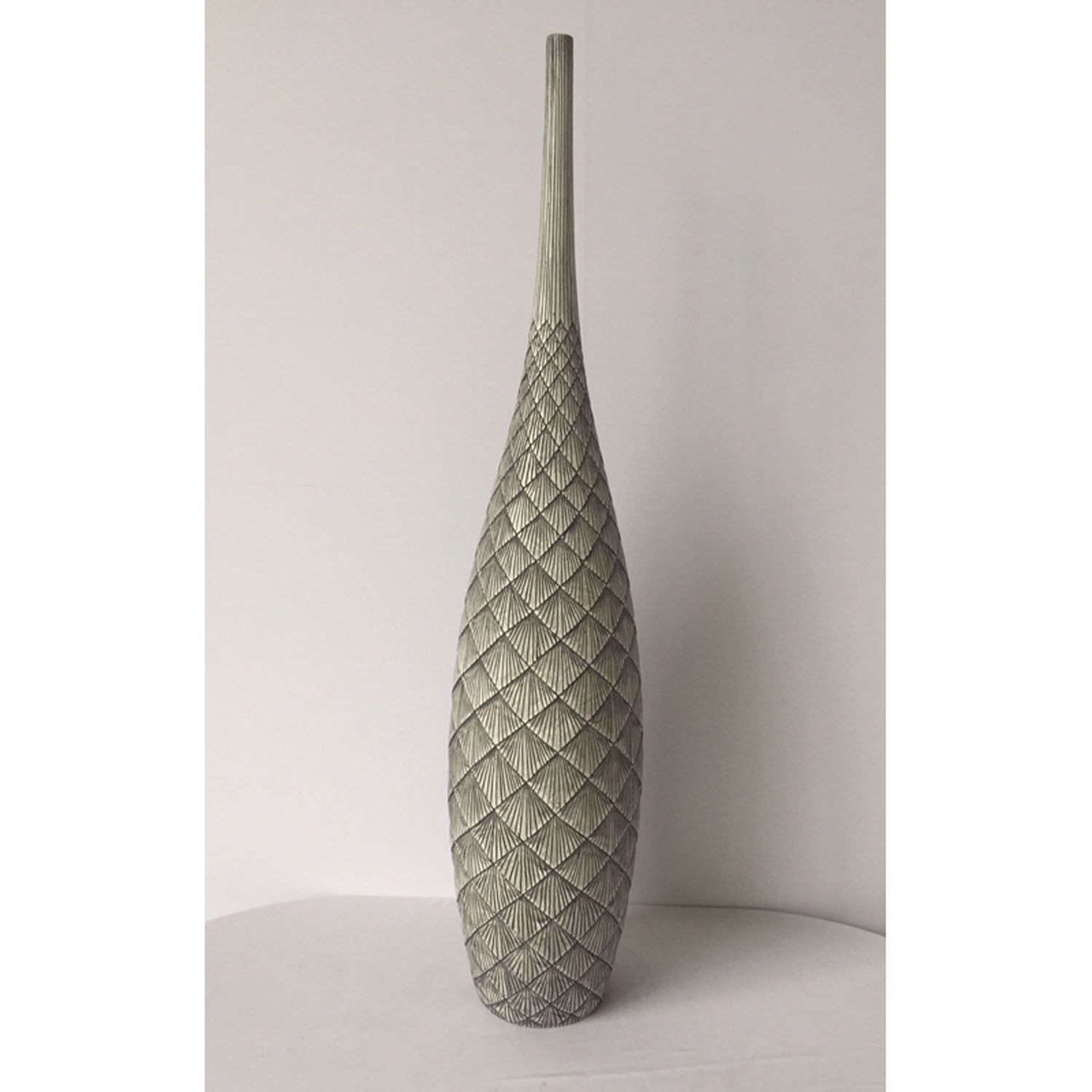 Grey Tall Slim Vase Home Accents AFW Com   0109717 Grey Tall Slim Vase 