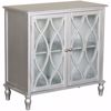 Picture of Two Door Silver Accent Cabinet