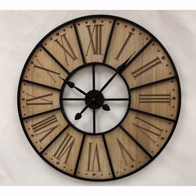 Picture of Wood Iron Wall Clock