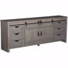 Picture of Descanso 84" Highboy Barn Console, Rain Gray
