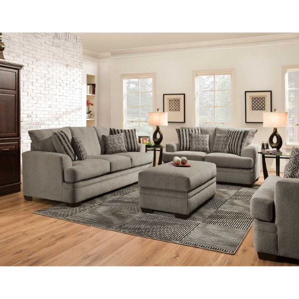 Cornell Pewter Loveseat | B2-3652 | AFW.com