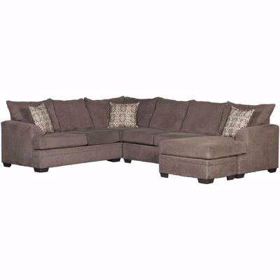 Picture of 2PC Pewter RAF Sectional w/Chaise