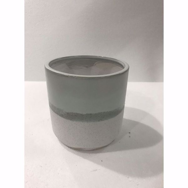 Picture of Grey White Ceramic Planter