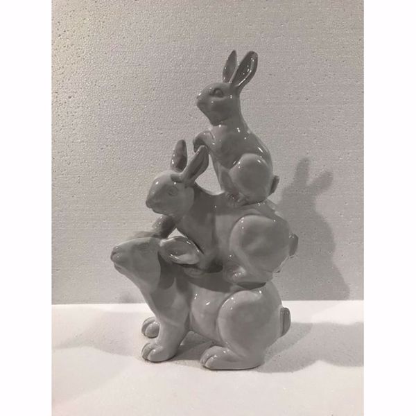 Picture of Stacked Rabbits Sculpture
