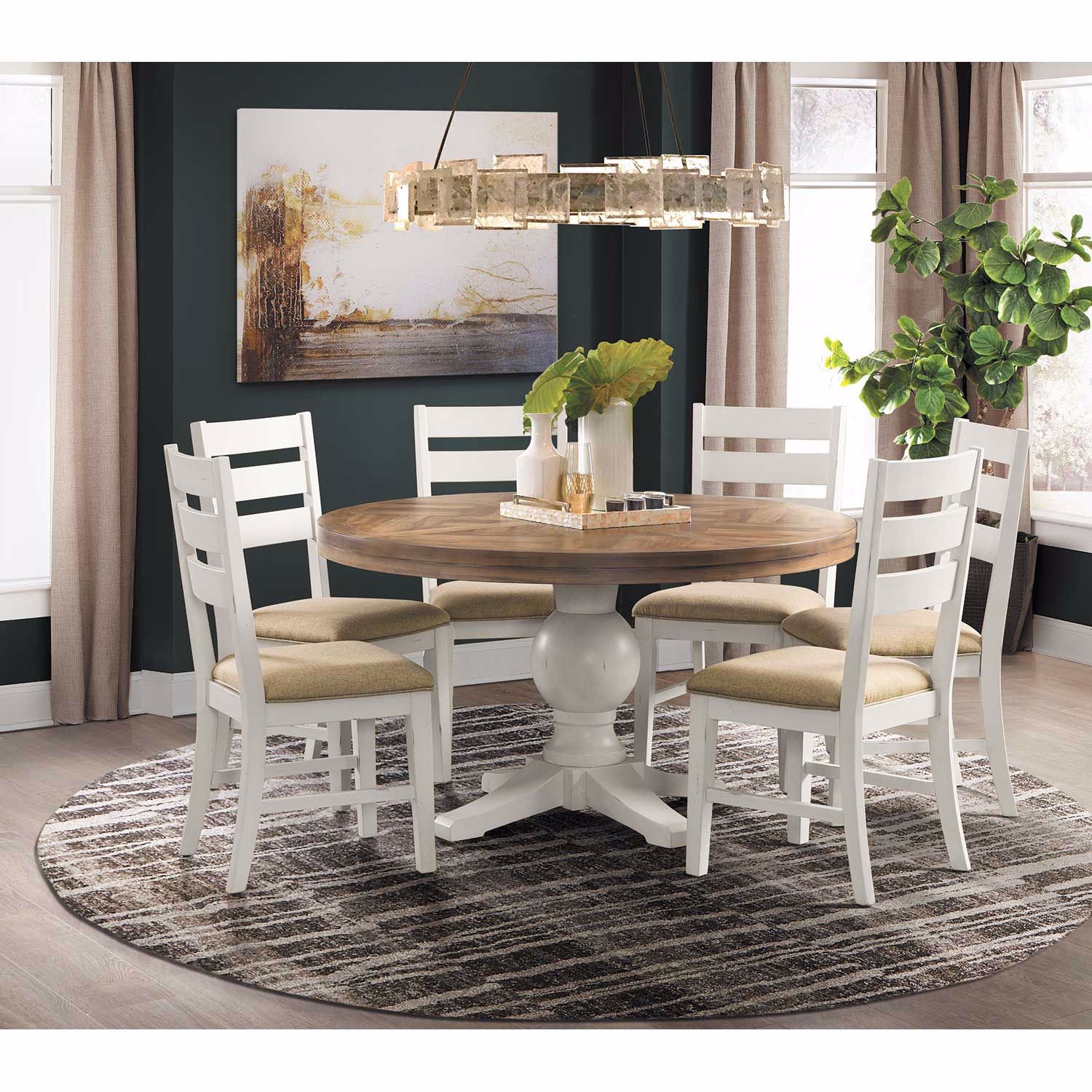 Park Creek Round Dining Table | DPK100RDDTDB | Elements International ...