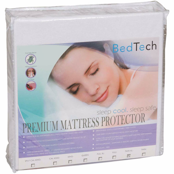 Picture of Twin Extra Long Premium Terrycloth mattress protector