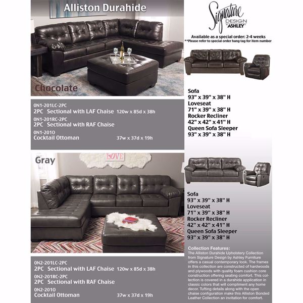 Alliston Gray 2PC Sectional w/ LAF Chaise 0N2-201LC-2PC | Ashley | AFW.com