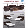 Picture of Espresso Bonded Leather Ottoma