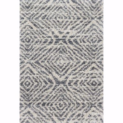 Picture of Quincy Graphite Sand Diamond 8x10 Rug