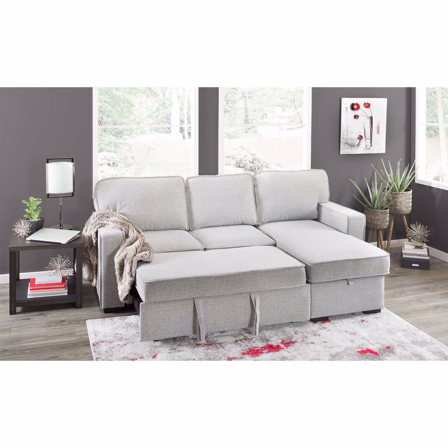 Kent Reversbile Sofa Chaise with Storage | 1D-684-SC | AFW.com