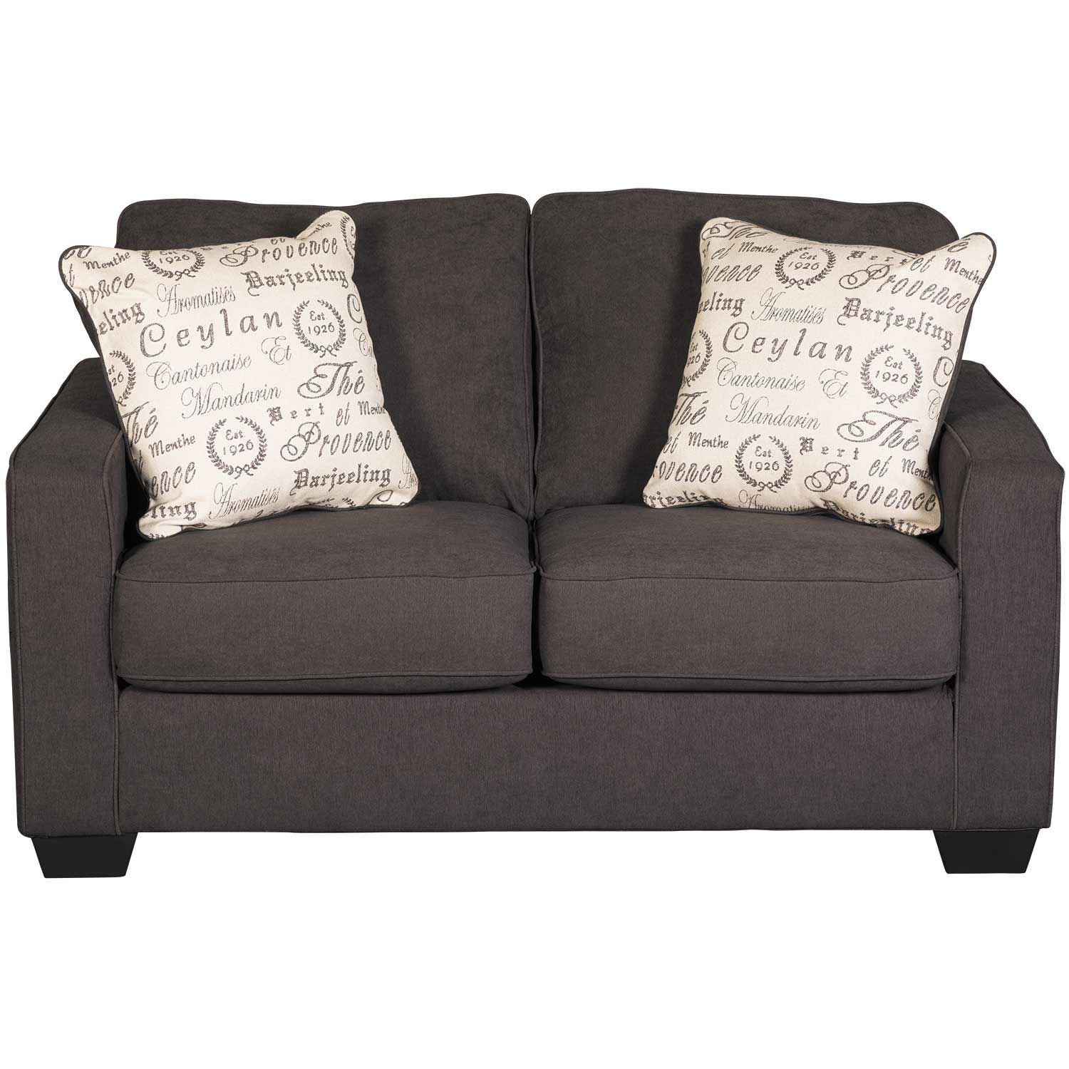 Aleyna Charcoal Loveseat - Ashley Furniture | AFW.com