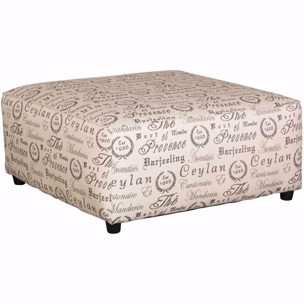 Picture of Aleyna Script Cocktail Ottoman