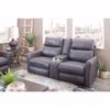 Picture of Italian Leather Power Reclining Console Sofa