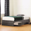 Picture of Zach - Mates Twin Bed with 3 Drawers, Gray Oak