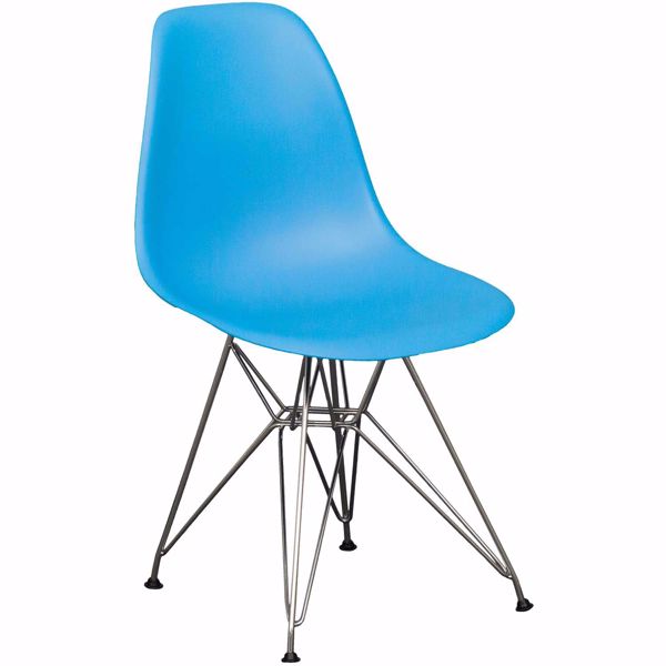 Picture of Eiffel Chrome Blue Chair