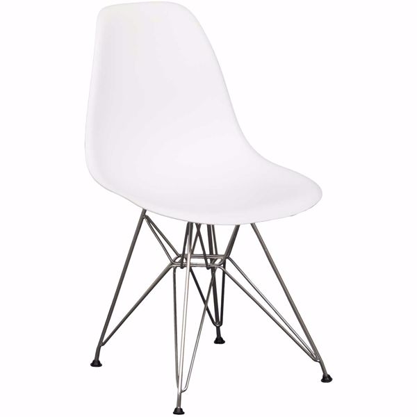 Picture of Eiffel Chrome White Chair