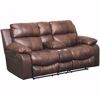Picture of Positano Leather Power Reclining Console Loveseat