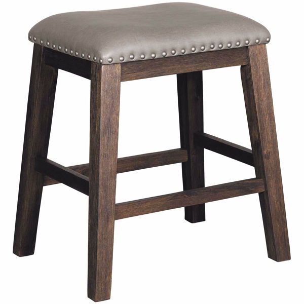 Picture of Dark Walnut 24" Backless Stool