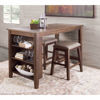 Picture of Dark Walnut 24 Inch Backless Barstool