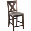 Picture of Dark Walnut 24" Stool with Back