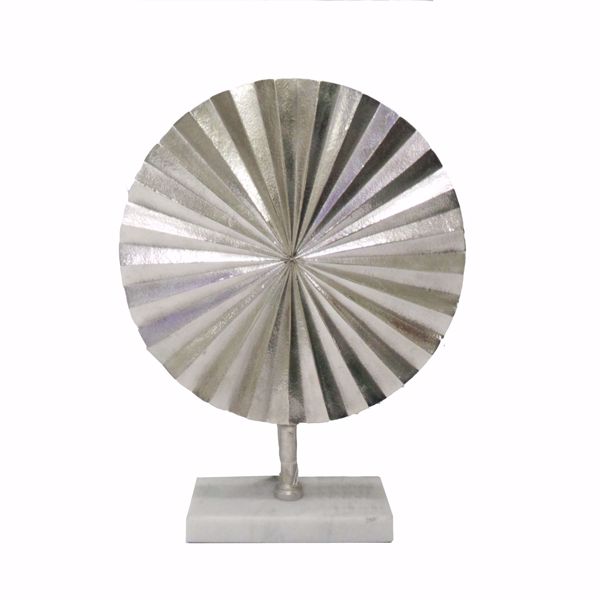 Picture of Silver Fan Disk on Marble