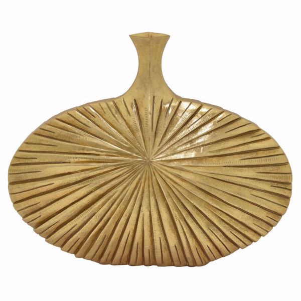 Picture of Gold Oval Decorative vase