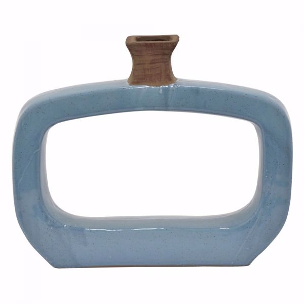 Picture of Blue Open Rectangle Vase