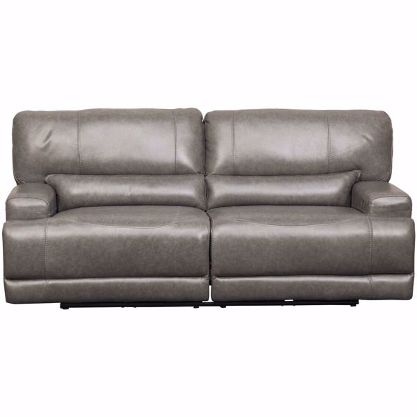 Picture of Jax Gray Leather Power Recline Sofa