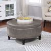 Picture of Global Gray Cocktail Ottoman