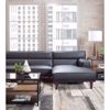 Picture of Sloan 2PC Leather Black Sectional