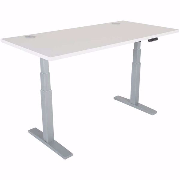 Picture of Power Height Adjustable 30x60 White Top Table