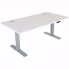 Picture of Power Height Adjustable 30x60 White Top Table
